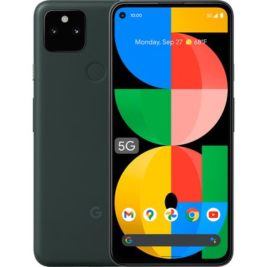 Google 6.34" Pixel 5a Dual 12.2MP+16MP Rear/8MP Selfie Camera 128GB Storage 6GB RAM Black Unlocked Smartphone