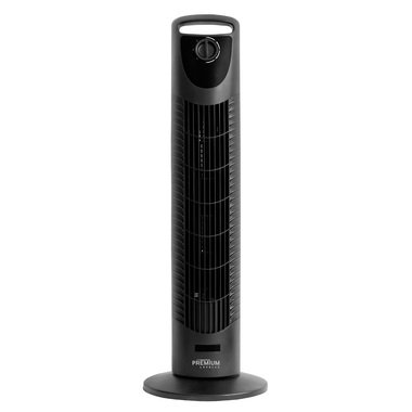 Premium Levella 30" 3-Speed Oscillating Tower Fan in Black