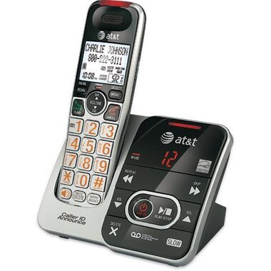 AT&T DECT 6.0 Handset Cordless Phone With Digital Answering Machine