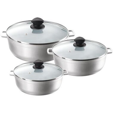 IMUSA 3 Piece Cast Aluminum Caldero Cookware Set