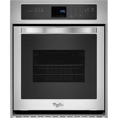 Whirlpool 24" Single Self Cleaning Built-In Wall Oven In Stainless Steel