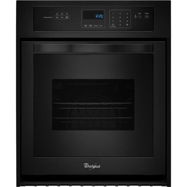 Whirlpool Black 24" Built-In Single Wall Oven