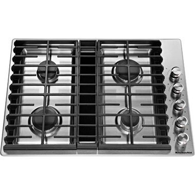 KitchenAid 30" 4 Burner Gas Cooktop