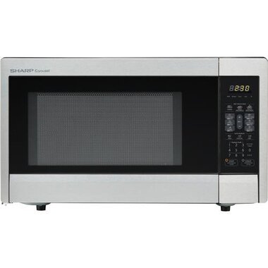 Sharp 1.1 CuFt Carousel Series 1000 Watt Stainless Steel Countertop Microwave Oven