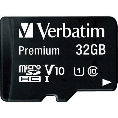 Verbatim 32GB Premium microSDHC Memory Card With Adapter