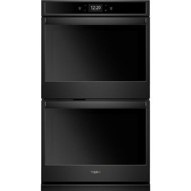 Whirlpool 30" Black Smart Double Wall Oven With True Convection