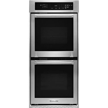 KitchenAid 24" Stainless Steel Built-In Double Wall Self-Cleaning Oven