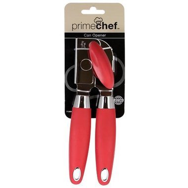 Prime Chef Heavy Duty Can Opener - Red