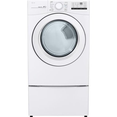 LG 7.4 CuFt 30" Gas Dryer With Sensor Dry In White
