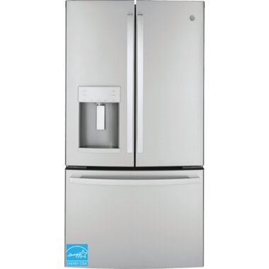GE 22.1 CuFt Counter Depth French Door Refrigerator In Stainless Steel