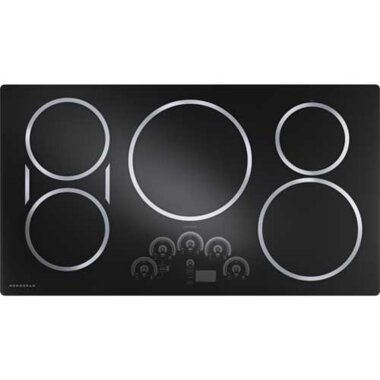 Monogram 36" 5-Element Induction Cooktop With Glide Touch Controls In Black
