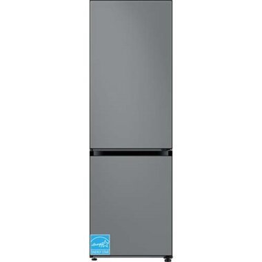 Samsung 12 CuFt BESPOKE Bottom Freezer Refrigerator With Flexible Design In Gray Glass