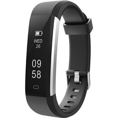 Letsfit Bluetooth Fitness Tracker With Heart Rate Monitor - Black