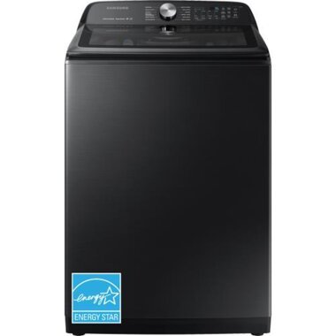 Samsung 5.2 CuFt Top Load Washer With Super Speed in Black Stainless