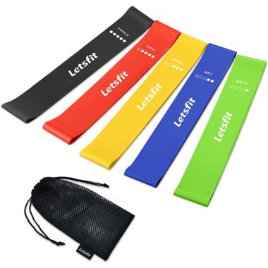 Letsfit 5-Pack Resistance Band Set