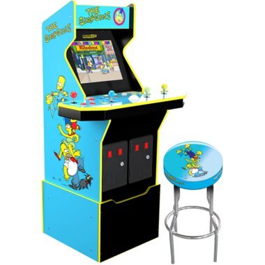 Arcade1Up The Simpsons Arcade with Riser and Stool