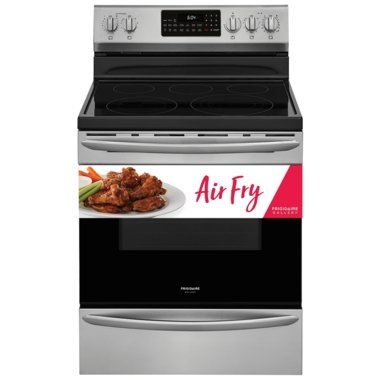 Frigidaire Gallery 5.7 CuFt Freestanding Radiant Electric Range With 1.7 CuFt 1000 Watt Over-The-Range Microwave In Stainless Steel